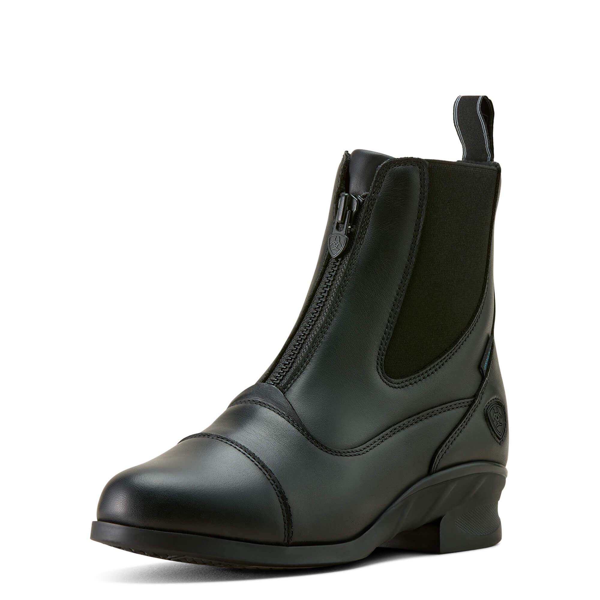 Women's Heritage Zip Waterproof Paddock Boots in Black, B Medium Width, Size 3, by