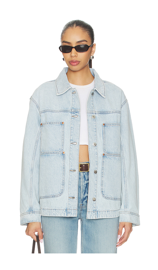 PISTOLA Karlee Chore Jacket in Blue. L. Also in M, S