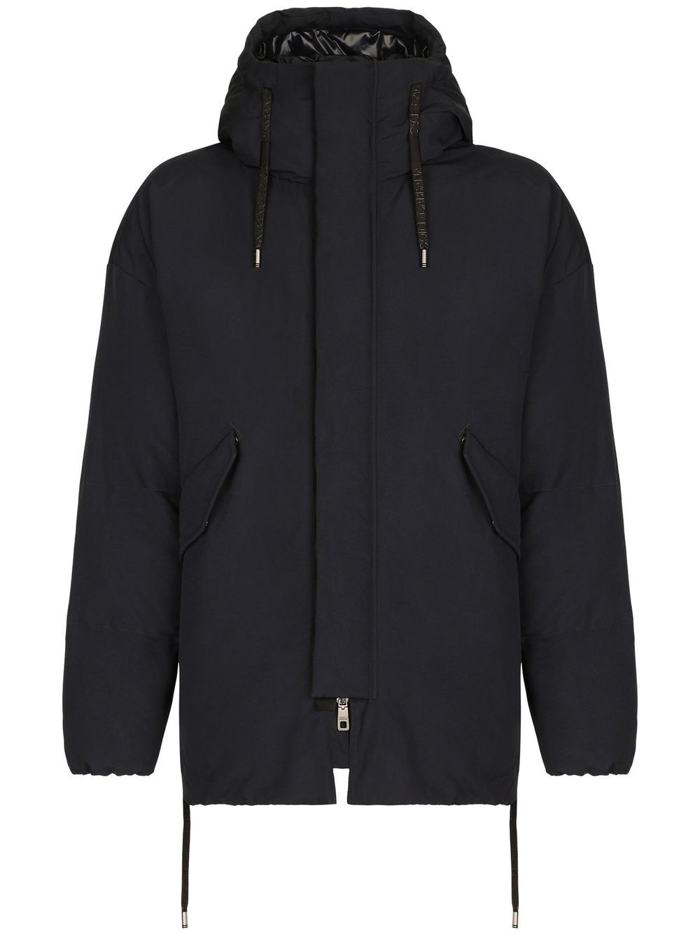 Padded parka coat - Black