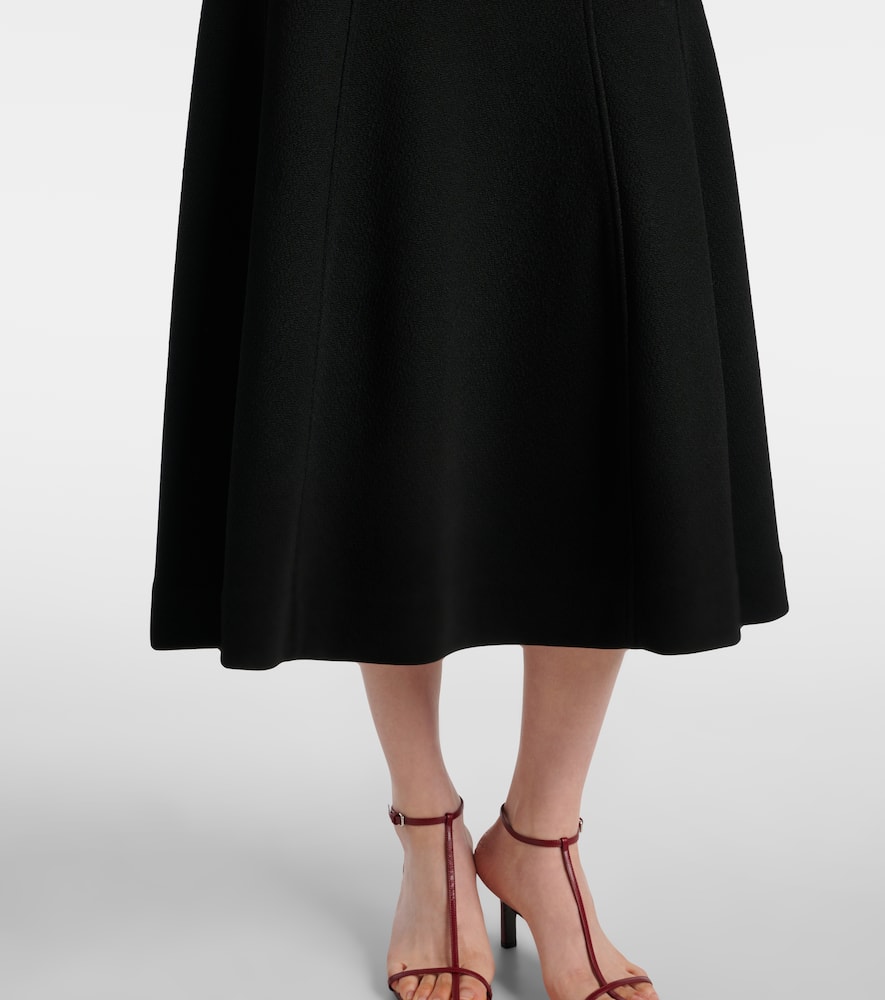 Ribbed-knit midi dress