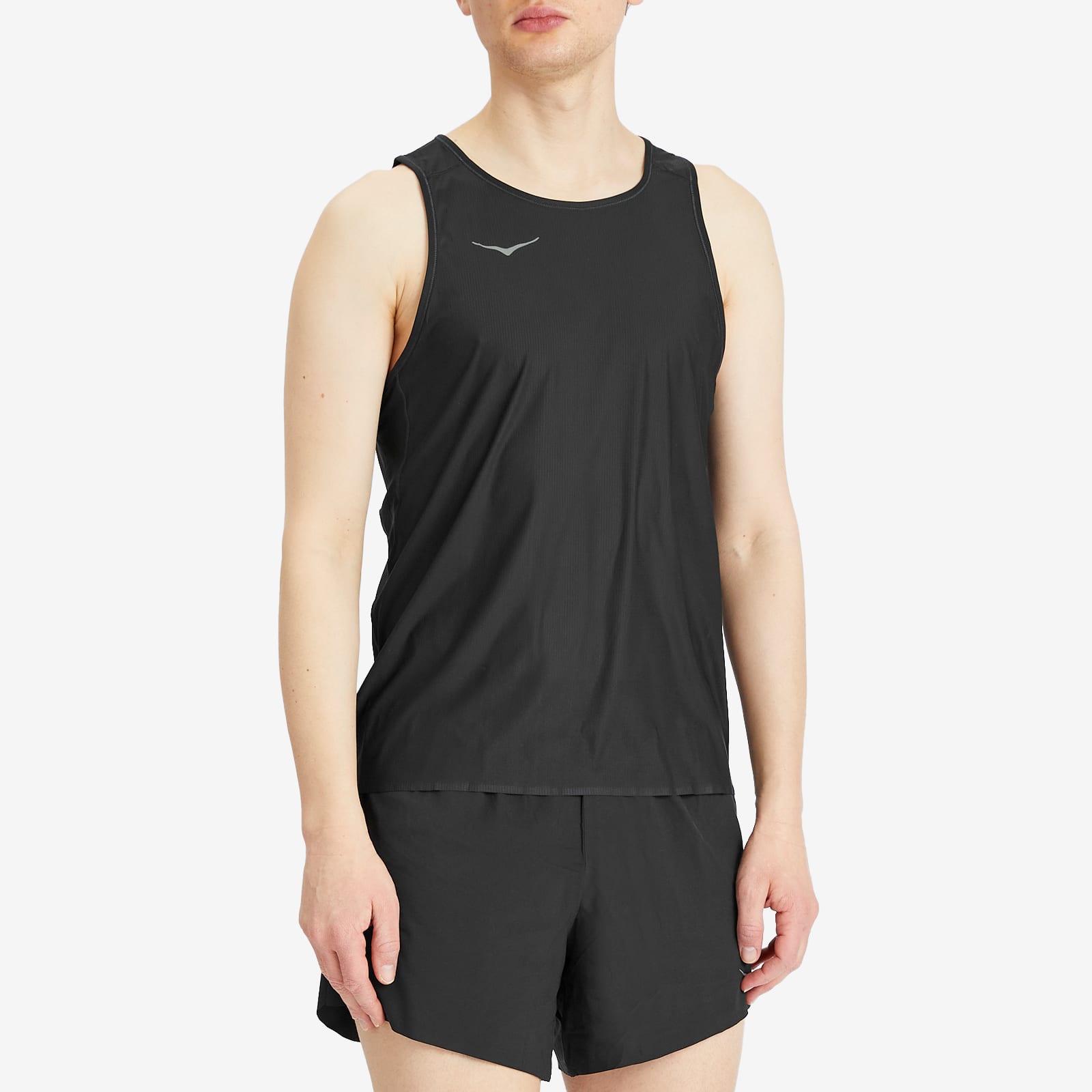 Men's Airolite Run Tank in Black