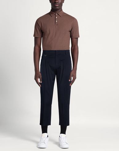 Man Pants Navy Size 30 Cotton, Elastane