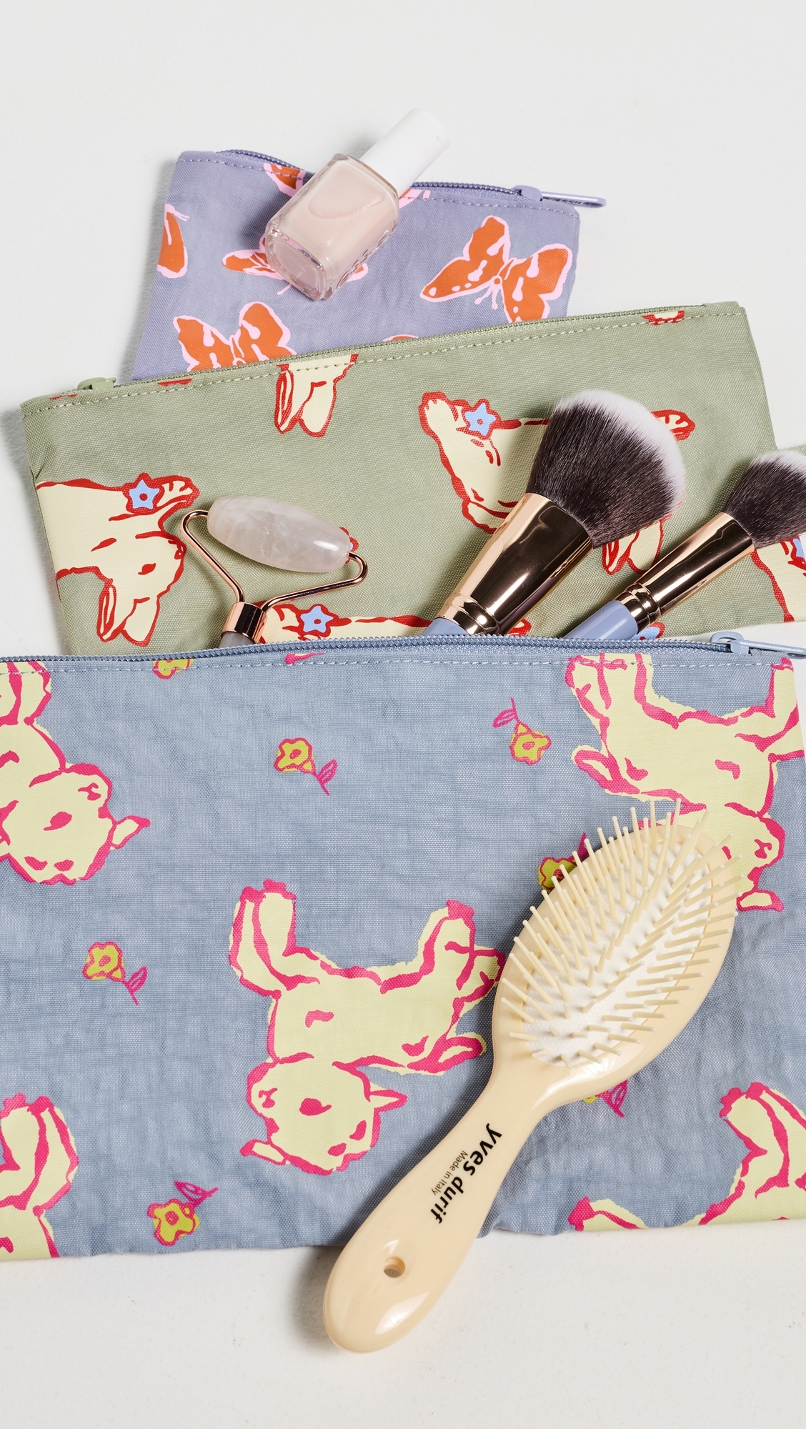 Flat Pouch Set Spring Animals One Size