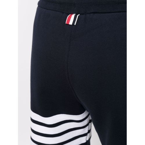 Four-bar stripe track shorts - Blue