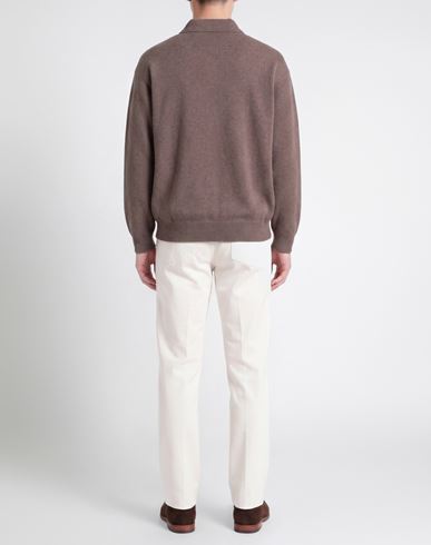 Lab Man Sweater Taupe Size L Merino Wool, Cashmere