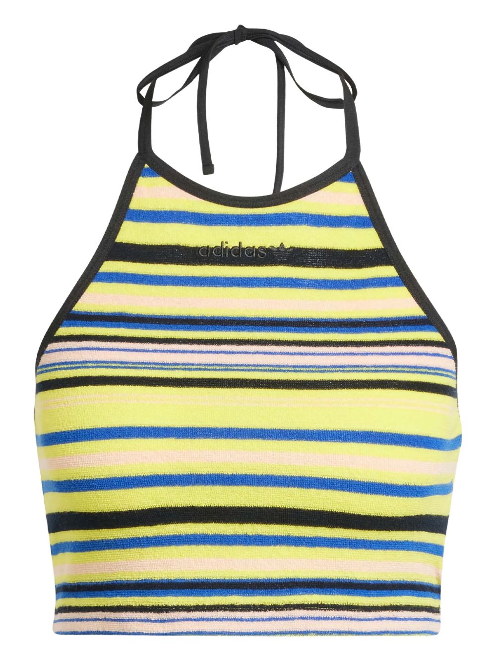 Striped halter top - Yellow