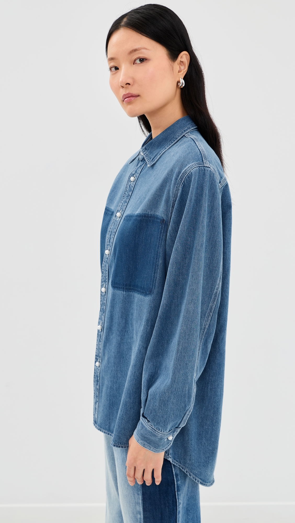 Lee Men's Denim Shirt Blue Denim