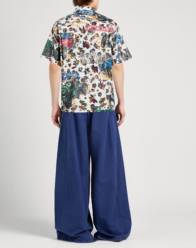 Man Shirt Blue Size 3 Rayon, Cotton
