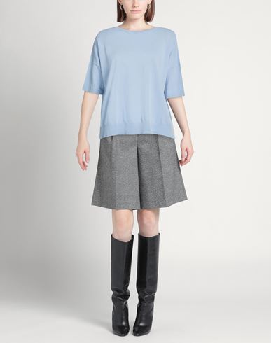 Woman Sweater Sky blue Size 10 Cotton