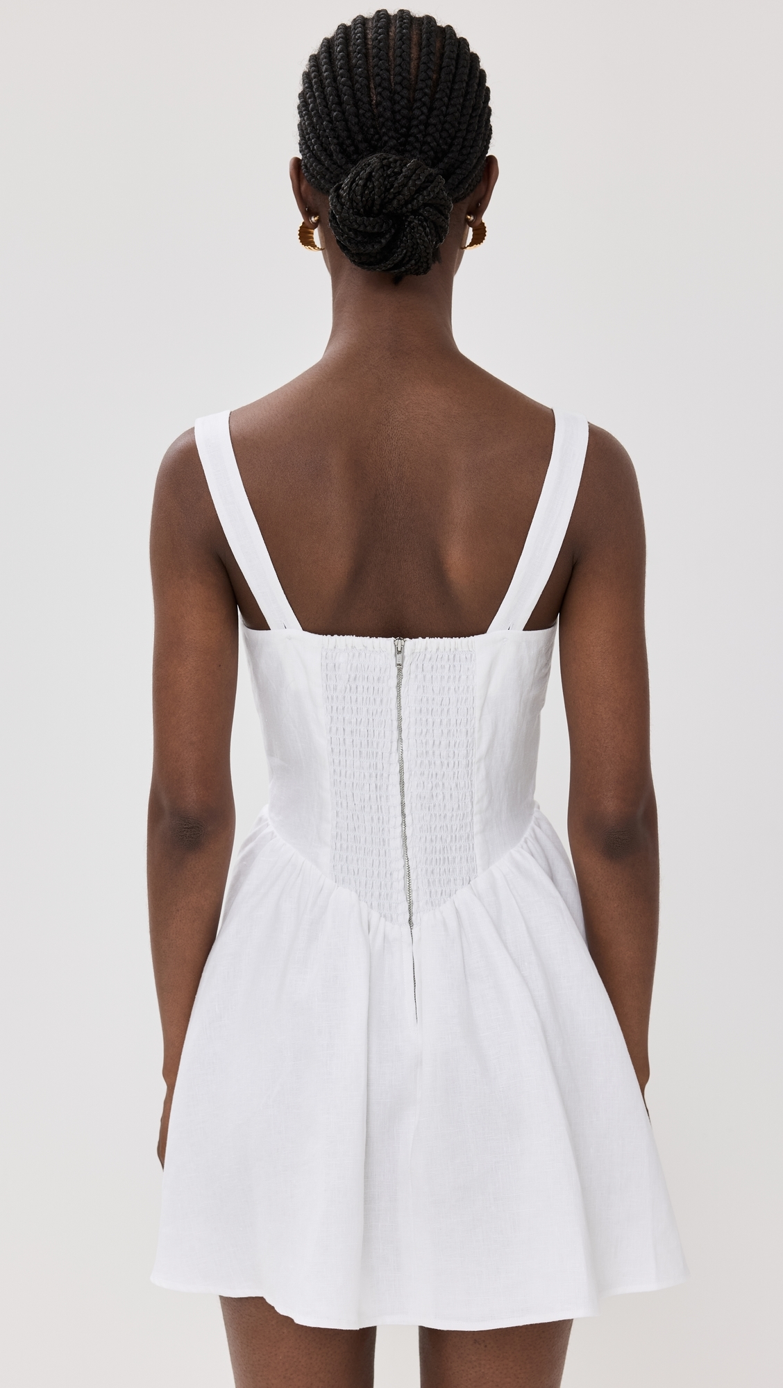 Daria Linen Dress White