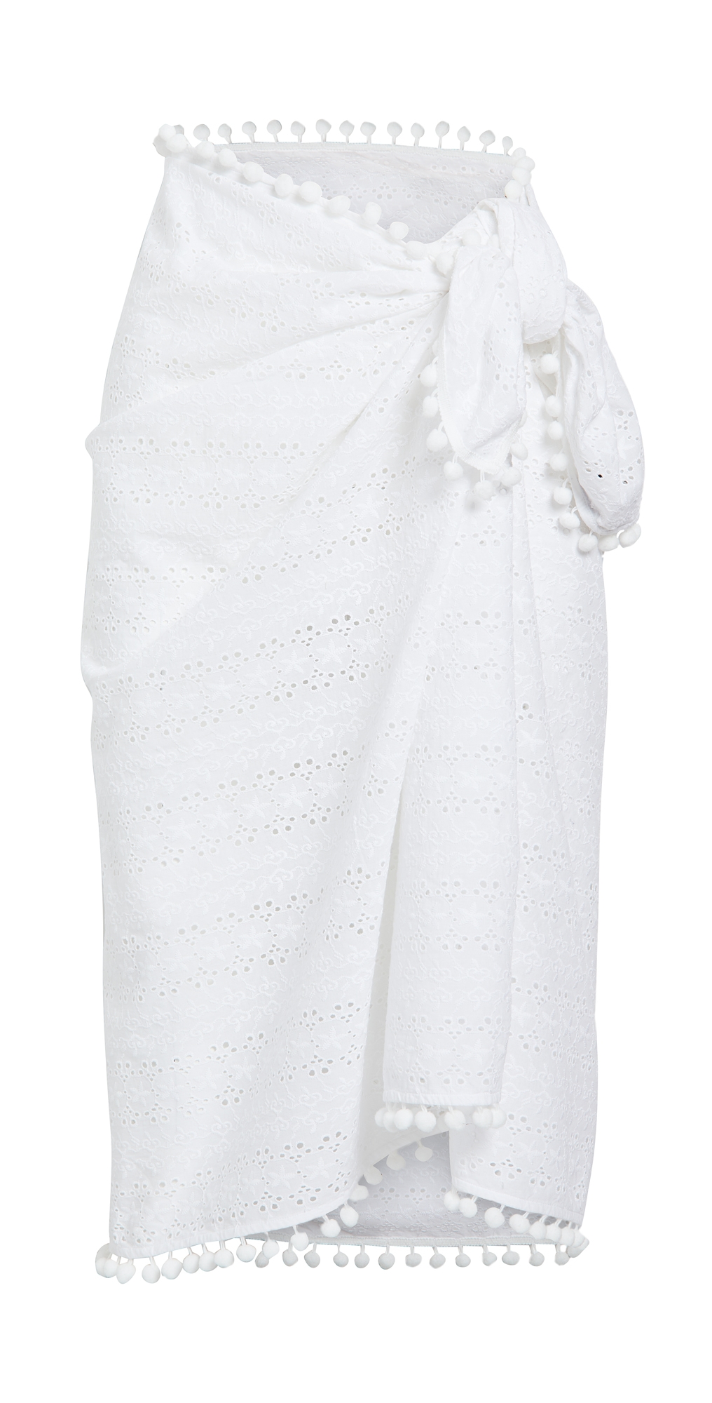 Eyelet Sarong White One Size