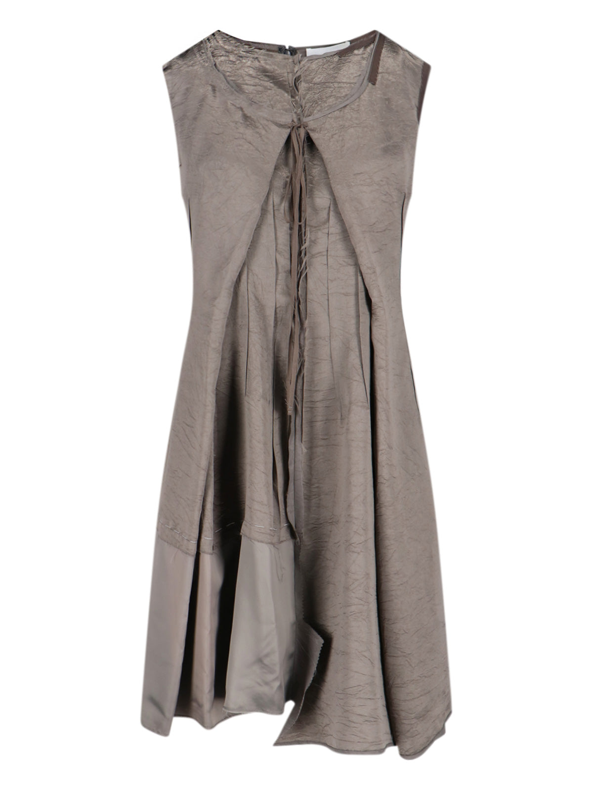 Lightweight Acetate & Viscose Draped Dress