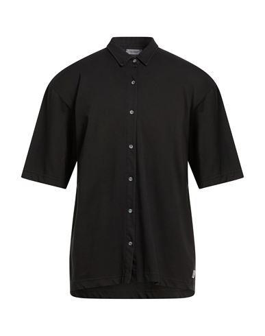 Man Shirt Black Size L Lyocell, Cotton, Elastane
