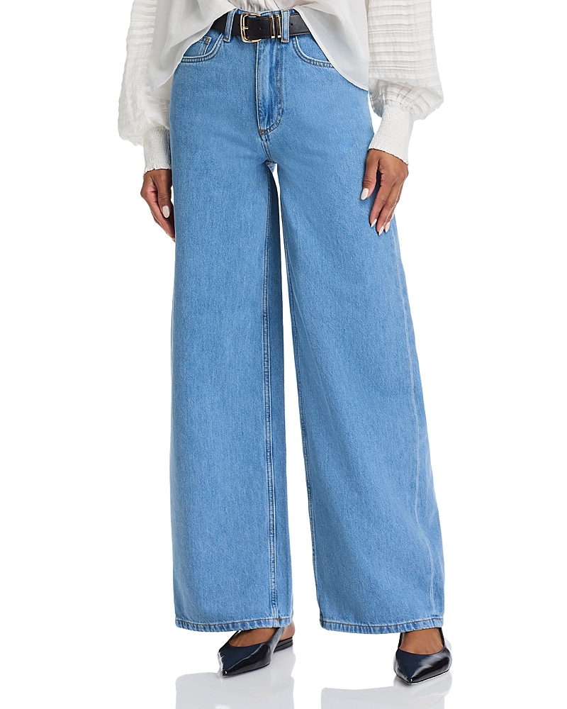 Bilbao High Rise Wide Leg Jeans in Royal