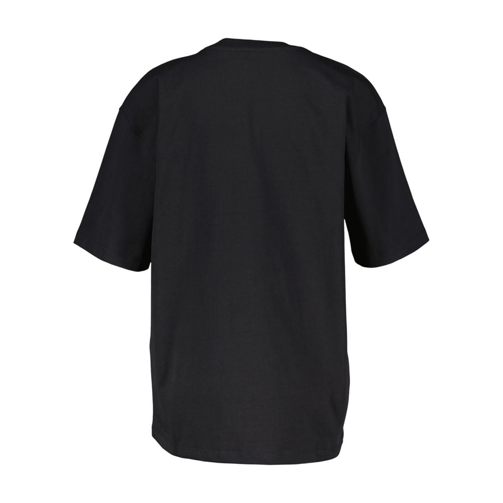 Relaxed Fit Cotton T-Shirt — Black