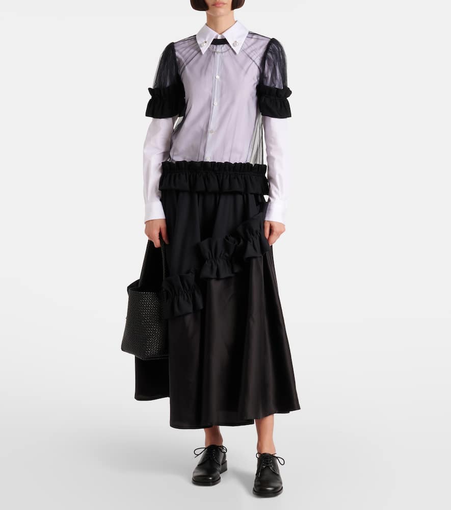 Sheer tulle top