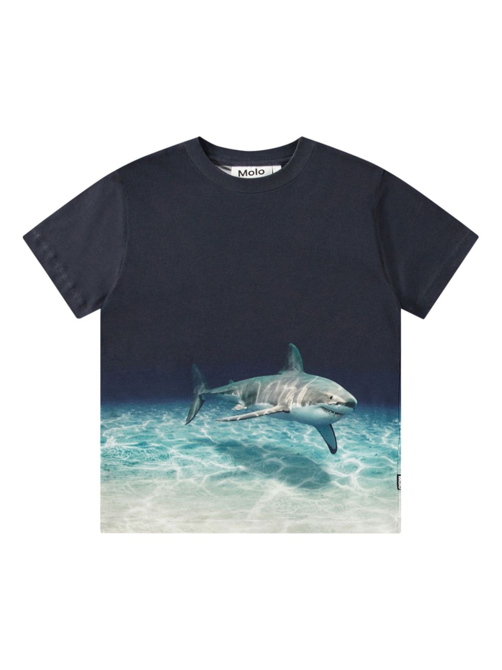 Graphic-print organic cotton T-shirt - Blue