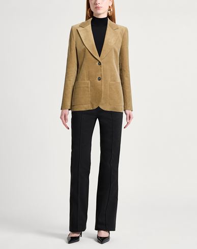 Woman Blazer Camel Size 10 Cotton