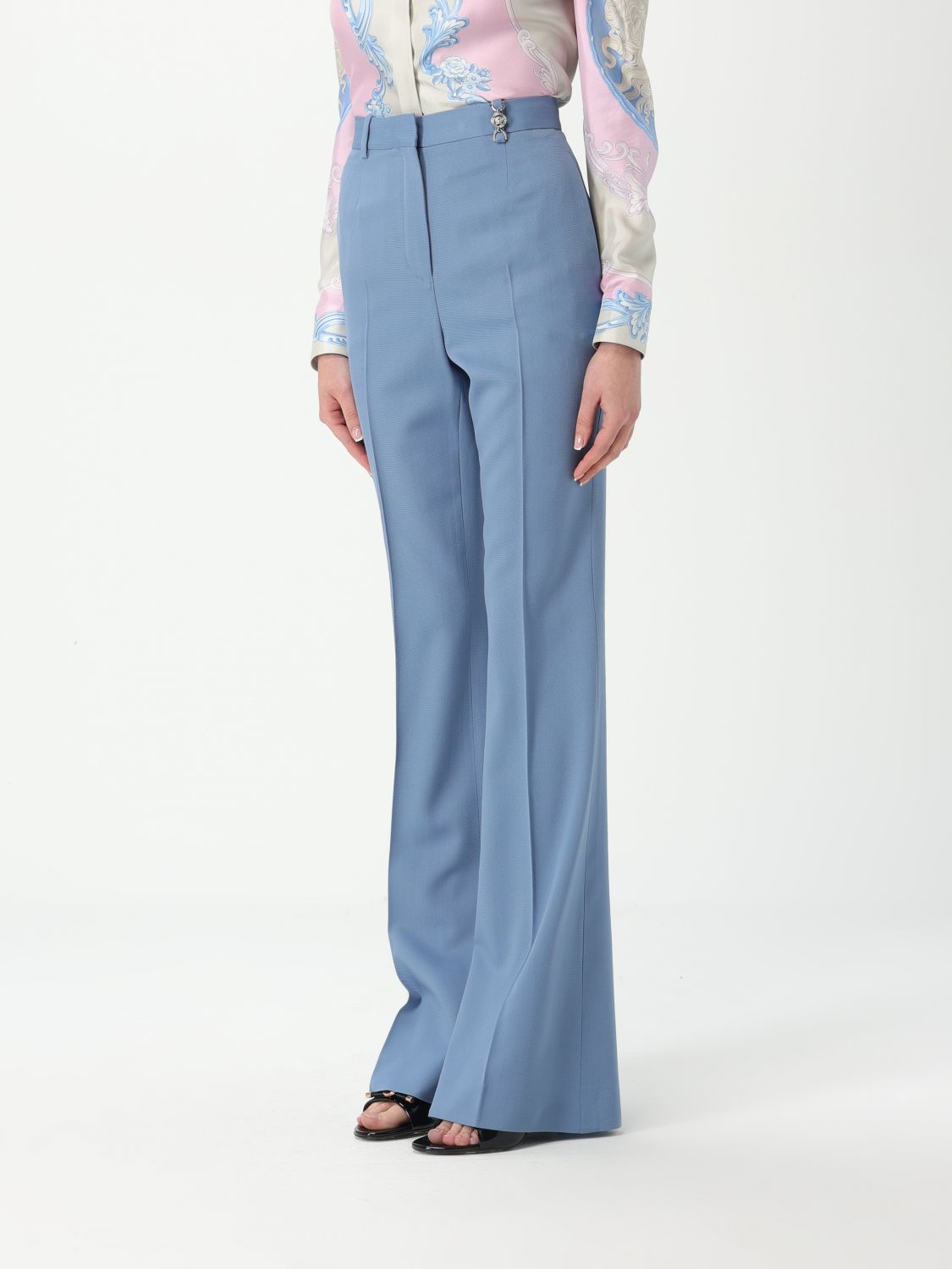 Pants VERSACE Woman color Blue