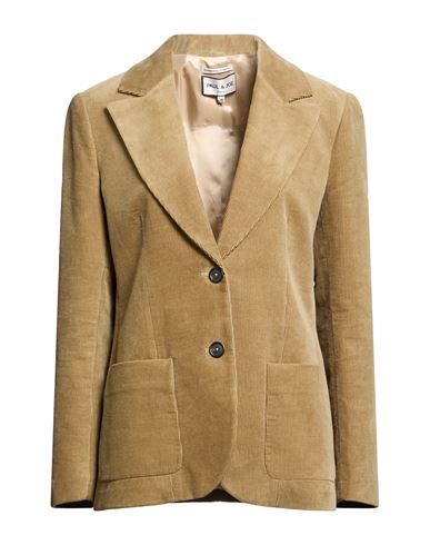 Woman Blazer Camel Size 10 Cotton