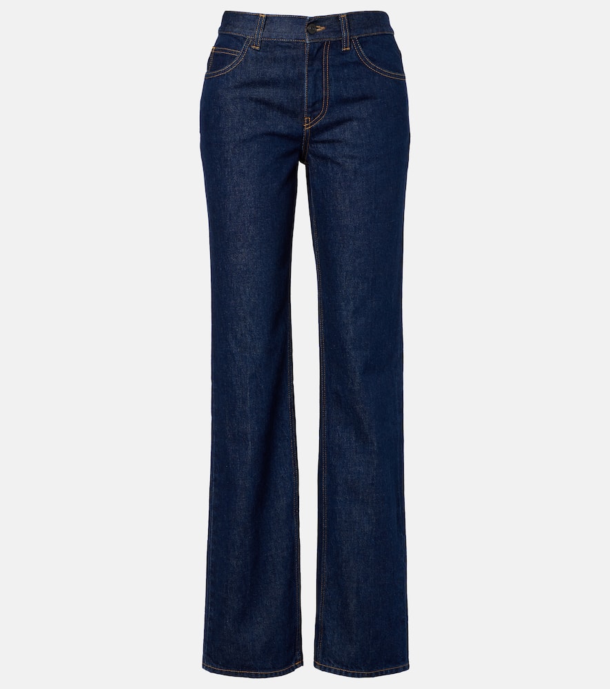 Carlyl mid-rise straight jeans
