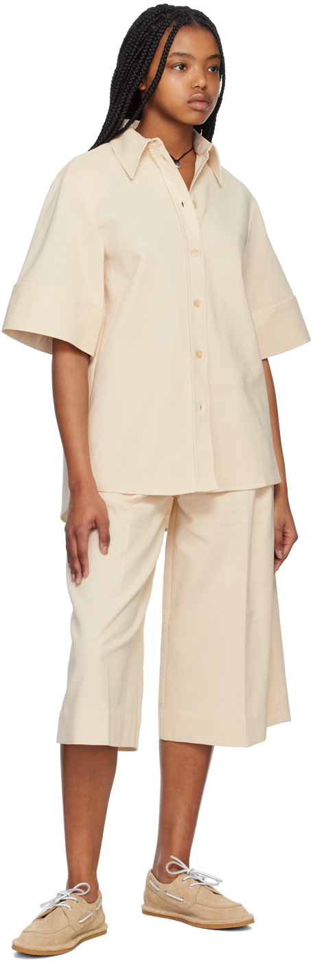 Tan Cotton Board Shorts