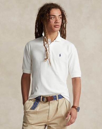 Man Polo shirt White