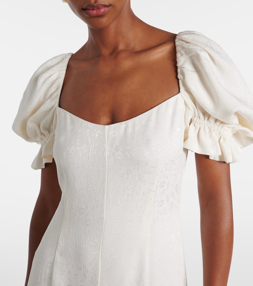 Aila silk jacquard cocktail dress