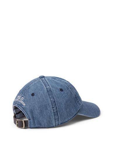 Indigo Denim Ball Cap Man Hat Blue Size ONESIZE Cotton