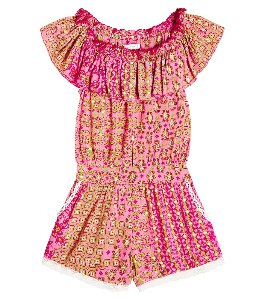 Bella floral off-shoulder playsuit