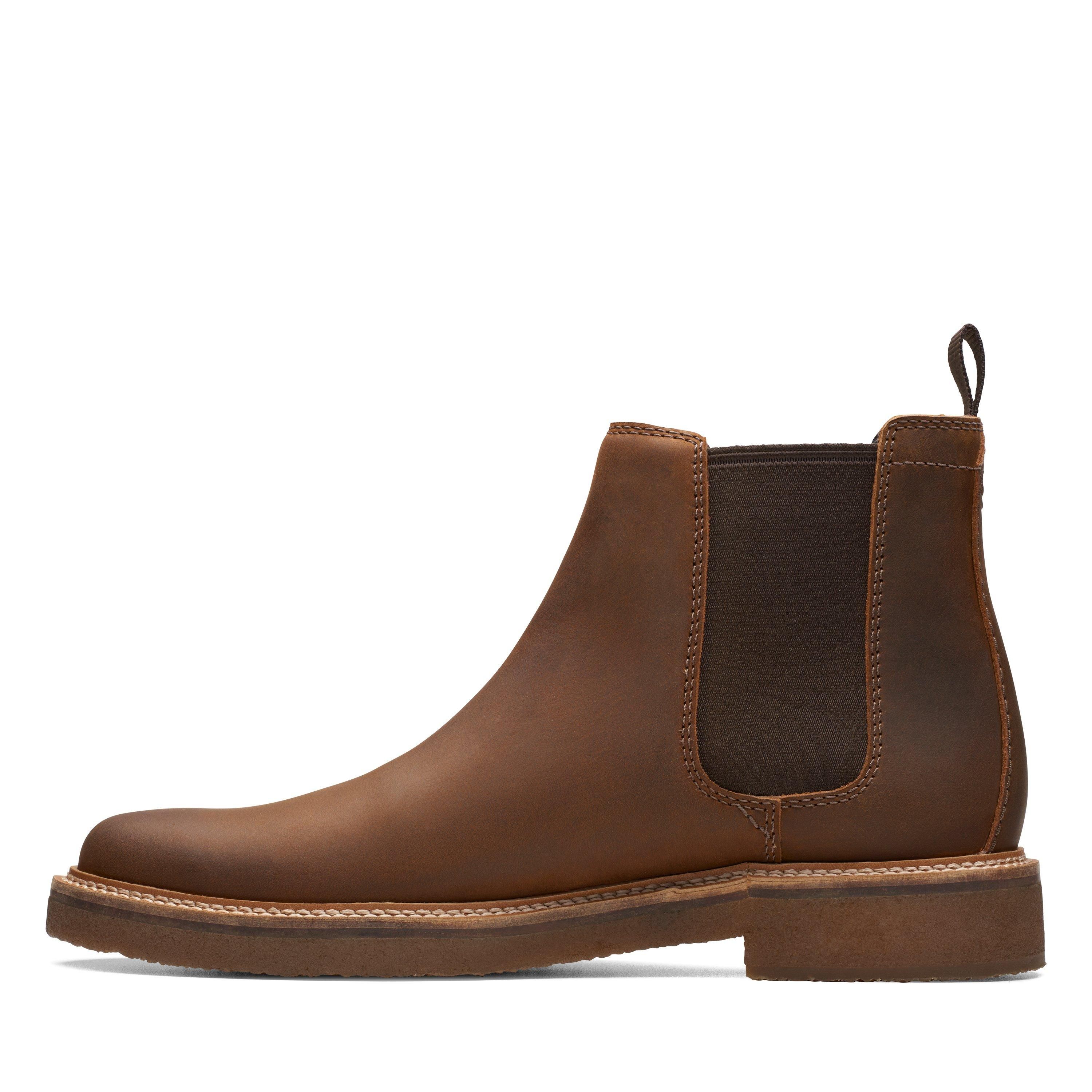 Clarks Clarkdale Easy Chelsea Boot Beeswax Leather Chelsea Boots In Brown