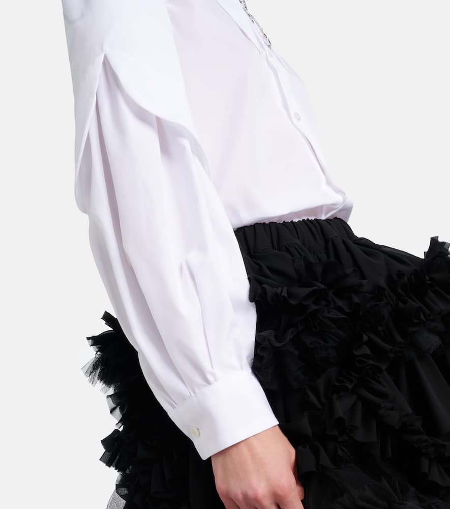 Embellished cotton shirt