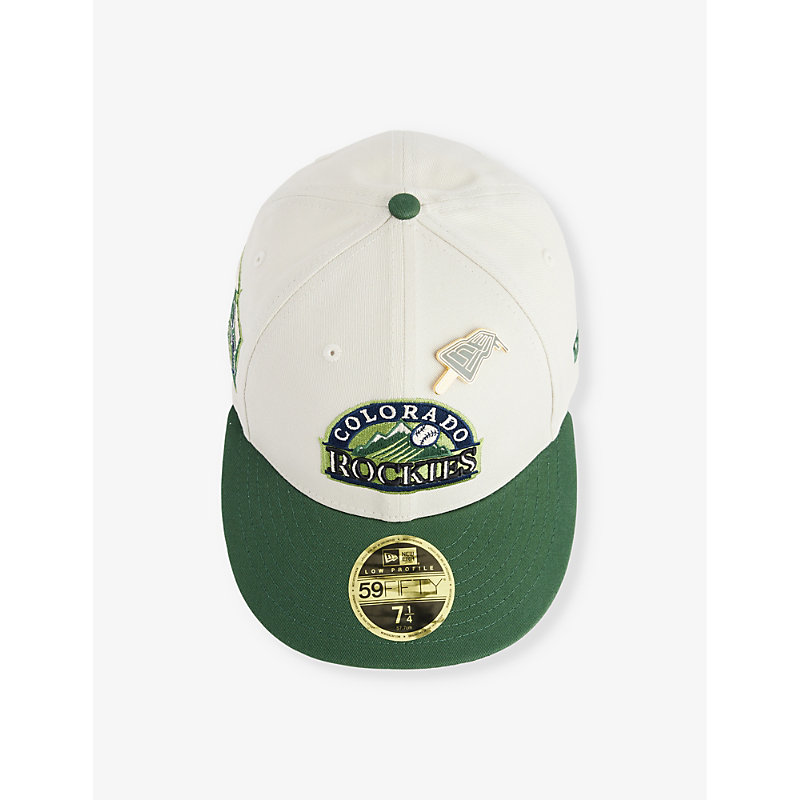 Mens Light Beige 59FIFTY Colorado Rockets Logo-embroidered Cotton Baseball cap 7 1/2