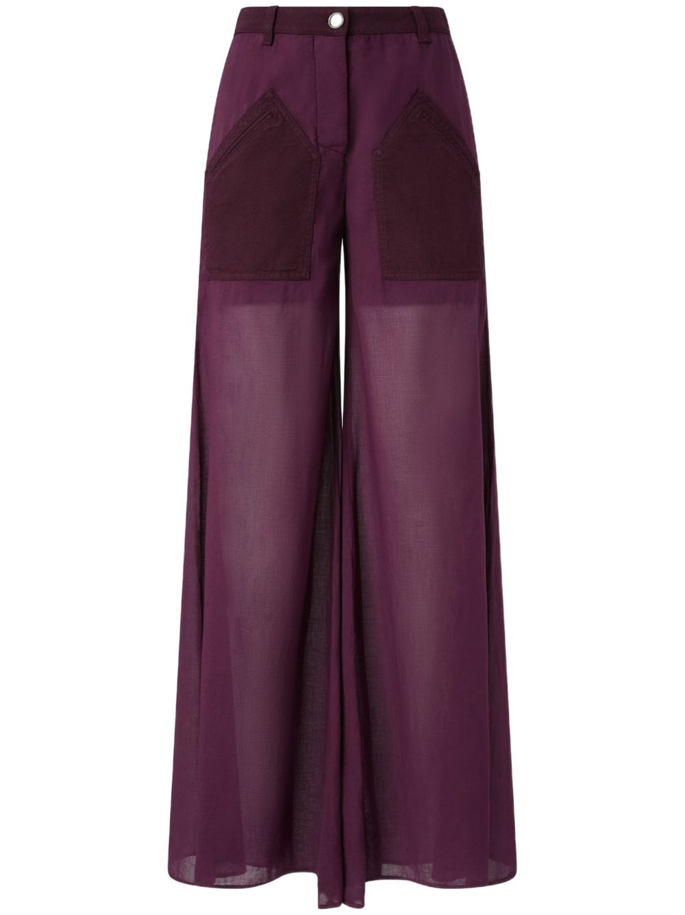 PINKO cotton palazzo pants - Red