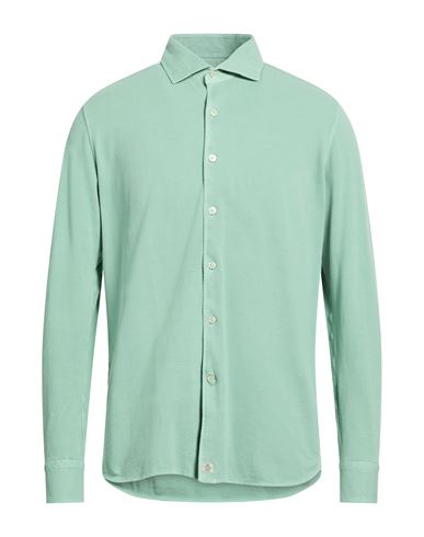 Silvery Man Shirt Light green Size XXL Cotton