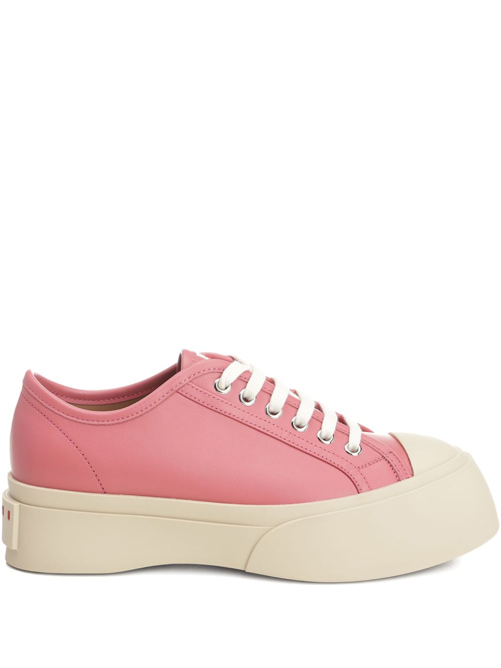 Pablo platform sole lace-up sneakers - Pink