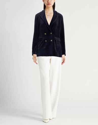 Woman Blazer Midnight blue Size 10 Cotton, Polyester