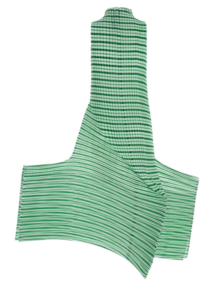 Generic Stripes (machine Pleats) Dress