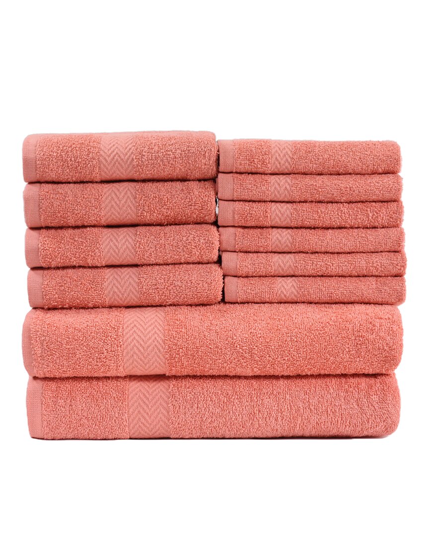 Eco-Friendly 12pc Absorbent Cotton Towel Set