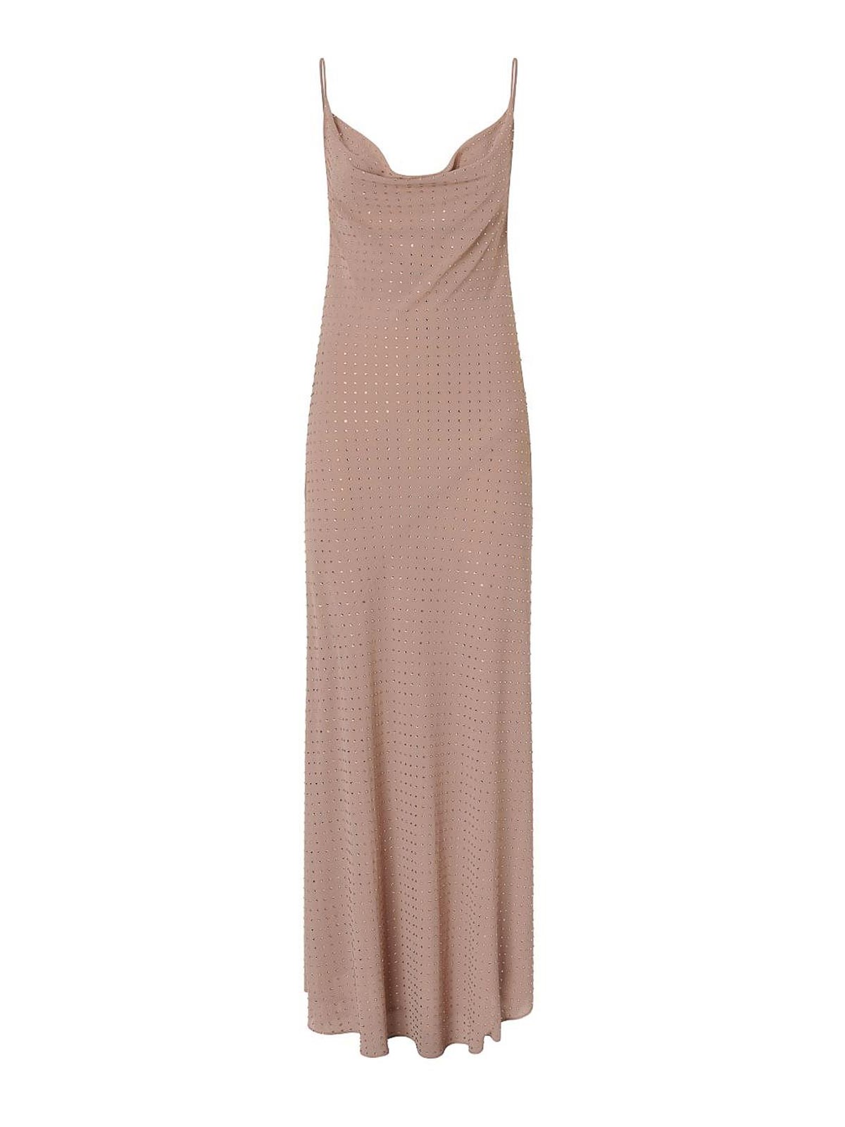 Farro Dress In Pink With Rhinestones