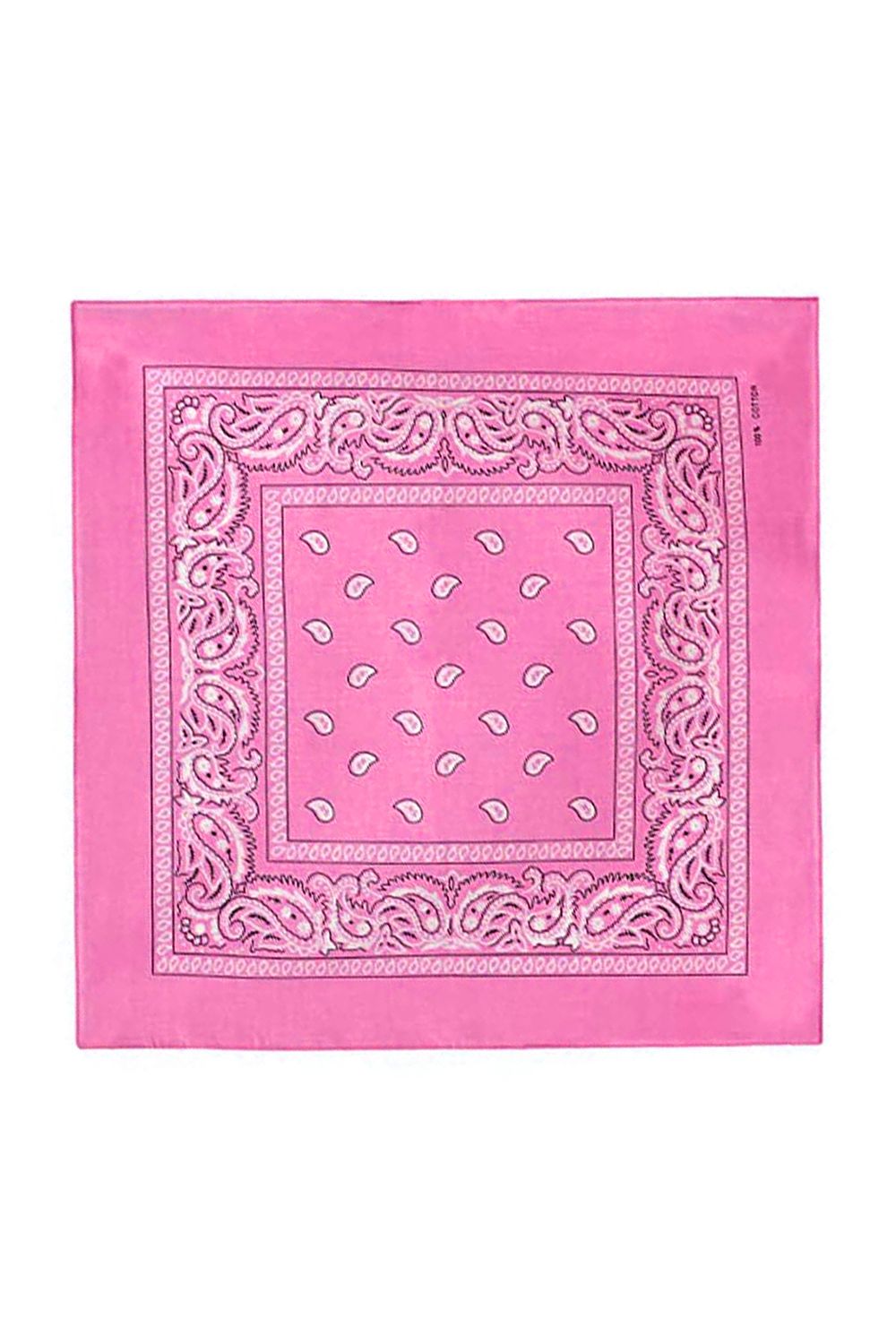 Neel Blue Cotton Bandana Headband Scarf for Raves, Riding, Outdoor Activities, in Pink