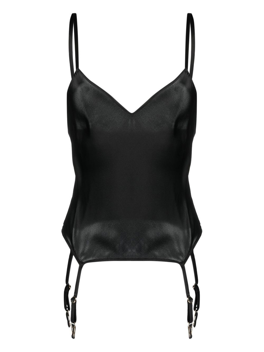 Silk camisole top - Black