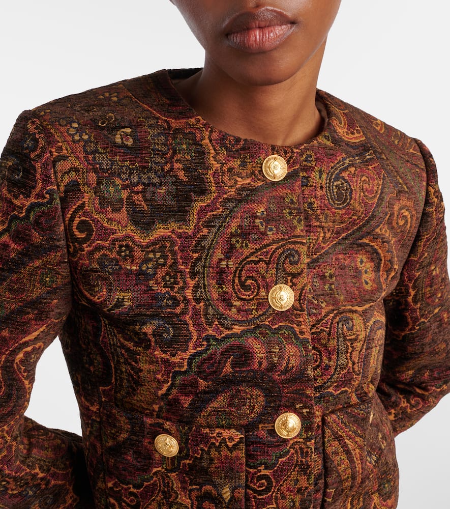 Chloé Paisley cropped jacquard jacket
