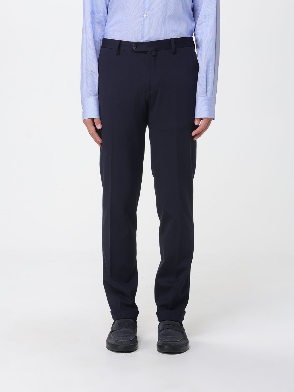 Pants Men color Blue