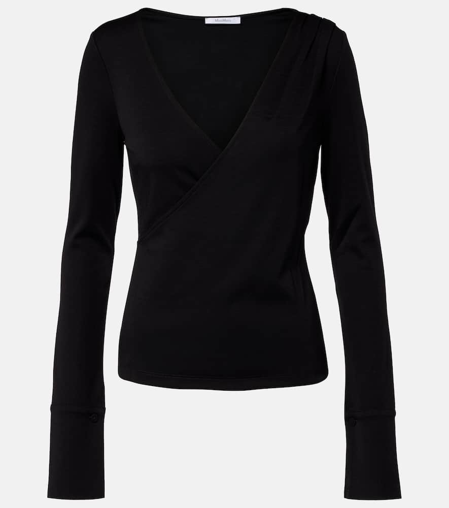 Adagio virgin wool wrap top