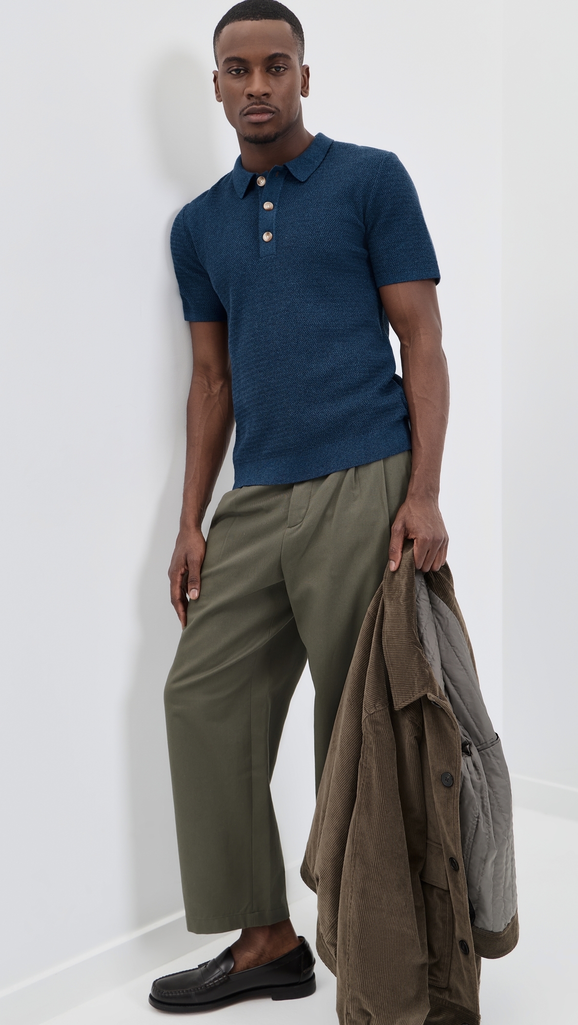 Nathan Knit Polo Harbour