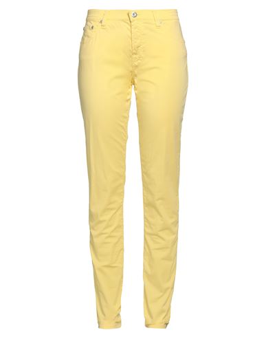 Jacob Cohёn Woman Pants Yellow Size 32 Cotton, Elastane