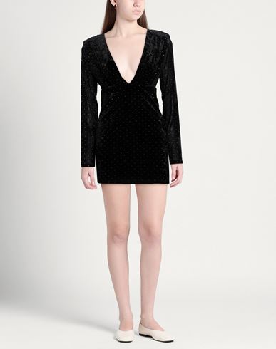 Woman Mini dress Black Size 4 Viscose, Elastane
