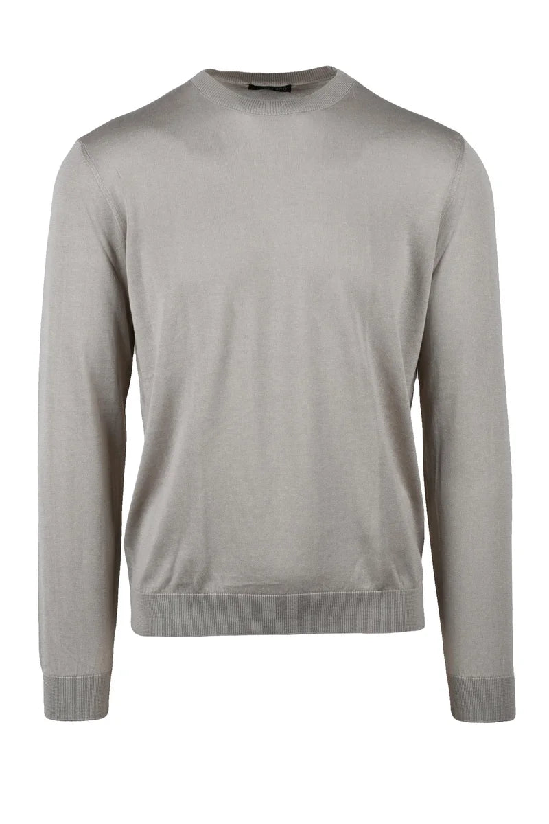 Crew Neck Sweater - Beige