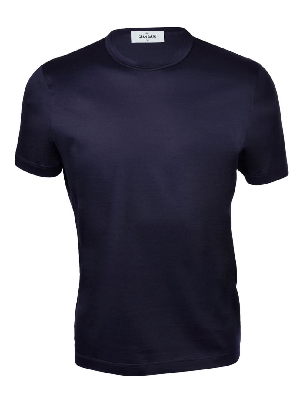 Scoth filo cotton crew-neck T-shirt - Black